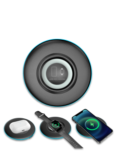 iWIRELESS PAD - Dual Coil Wireless Charger for Mobile, AirPods & iWatch - Image 4