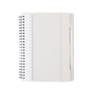 MILKY NOTE - A5 Hard Cover Spiral Notebook with Milk Paper and Ruler - Image 4
