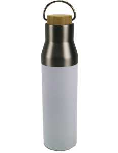 ECO FLASKS - 600ml Double Wall Flask with Bamboo Lid - Image 4