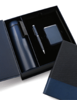 AGENDA WELCOME SET - Complete Corporate Gift Set with Notebook, Pen, RFID Holder & Flask - Image 2