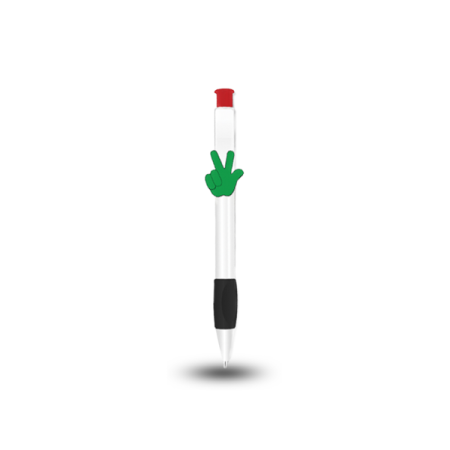 NATIONAL DAY PEN - UAE-Themed Push Button Pen With Silicon Grip And