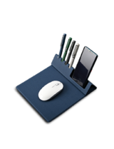 PAD ORGANIZER - Versatile Mouse Pad with Desktop Organizer for Pens and Business Cards - Image 2