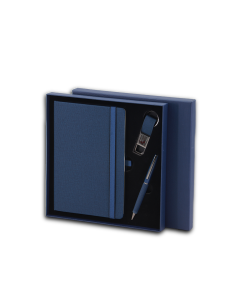 PRIME SET - Elegant A5 Notebook, Metal Pen, and Keychain Gift Set - Image 3