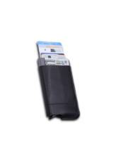 RFID M-CARDHOLD - Secure PU Card Holder with External Pocket for Cash and Cards - Image 2