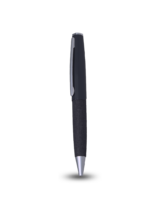 STYLISH PEN - Premium Metal Twist Pen with PU Coating and Blue Ink - Image 3