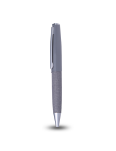 STYLISH PEN - Premium Metal Twist Pen with PU Coating and Blue Ink - Image 2