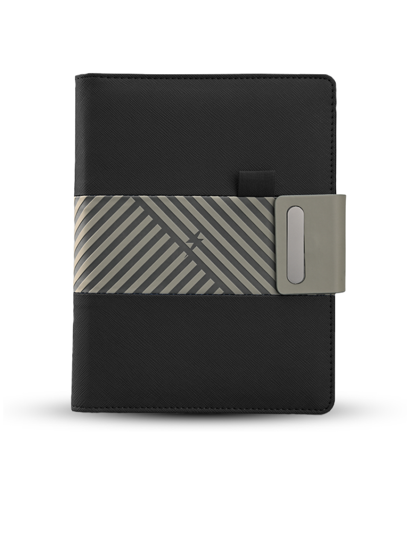TRENDY WIRELESS PLUS2 - A5 Notebook with 5000mAh Power Bank and Smart Organizer - Image 5