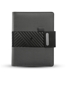 TRENDY WIRELESS PLUS2 - A5 Notebook with 5000mAh Power Bank and Smart Organizer