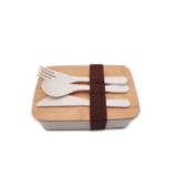 WHEAT LUNCH KIT - Eco-Friendly Reusable Lunch Box with Cutlery Set