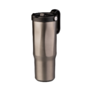 EXPLORER Powder Coating - Versatile 900ml Recycled Stainless Steel Mug with Straw - Image 3