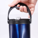EXPLORER Powder Coating - Versatile 900ml Recycled Stainless Steel Mug with Straw - Image 9