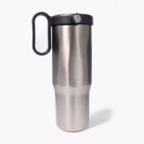 EXPLORER Powder Coating - Versatile 900ml Recycled Stainless Steel Mug with Straw - Image 22