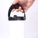 EXPLORER Powder Coating - Versatile 900ml Recycled Stainless Steel Mug with Straw - Image 16
