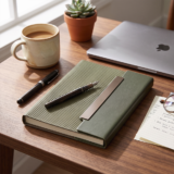 NOTE FLAP ? Stylish PU Leather Notebook with 150 High-Quality Sheets and Durable Steel Binding - Image 2