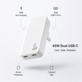 SLIM TRAVI SET ? Ultra-Compact Dual USB-C Fast Charger with 45W Power & PPS Support in Travel Pouch - Image 13