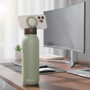 BOTELLA ULTRA – Durable Eco-Friendly Stainless Steel Water Bottle with MagSafe Phone Holder & Wide Opening for Easy Cleaning - Image 9