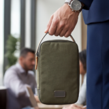 RPET TECH POUCH ? Compact Water-Resistant Travel Organizer with Padded & Mesh Compartments for Gadgets and Cables - Image 39