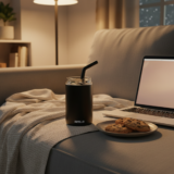 FLASKEE SET ? Premium Powder-Coated Double-Wall Stainless Steel Cups (600ml & 300ml) with Interchangeable Lids & Adjustable Straw - Image 34