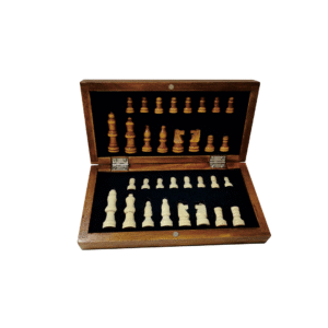 CHESS BOARD – Compact Wooden Chess Set for Travel, Home Use with Educational Focus on Strategy & Concentration - Image 3