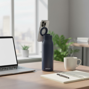BOTELLA ULTRA – Durable Eco-Friendly Stainless Steel Water Bottle with MagSafe Phone Holder & Wide Opening for Easy Cleaning - Image 24