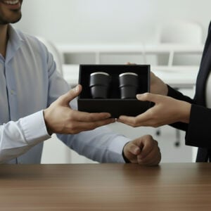 ESPRESSO STACKABLE Cups – Stylish 80ml Double-Wall Stainless Steel Espresso Cups with Silver-Lined Lid & Premium Gift Box - Image 3