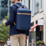 RPET BUSINESS PRO ? Sleek Waterproof RPET Backpack with Padded 16? Laptop Compartment & Breathable Straps - Image 4