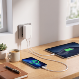 SLIM TRAVI SET ? Ultra-Compact Dual USB-C Fast Charger with 45W Power & PPS Support in Travel Pouch - Image 3