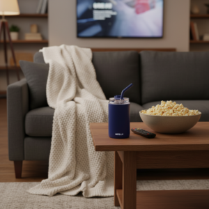 FLASKEE SET – Premium Powder-Coated Double-Wall Stainless Steel Cups (600ml & 300ml) with Interchangeable Lids & Adjustable Straw - Image 36