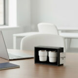 ESPRESSO STACKABLE Cups ? Stylish 80ml Double-Wall Stainless Steel Espresso Cups with Silver-Lined Lid & Premium Gift Box - Image 11