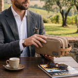 RPET HAMZA ? Compact Water-Resistant Travel Pouch with Padded & Mesh Pockets for Organized Tech Accessories - Image 2