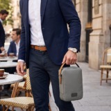 RPET TECH POUCH ? Compact Water-Resistant Travel Organizer with Padded & Mesh Compartments for Gadgets and Cables - Image 33