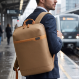RPET BUSINESS PRO ? Sleek Waterproof RPET Backpack with Padded 16? Laptop Compartment & Breathable Straps - Image 3