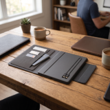 FLAPNOTE POWER ? Elegant PU Notebook with 64 Sheets & Built-In 5000mAh Wireless Charging Power Bank for On-the-Go Productivity - Image 8