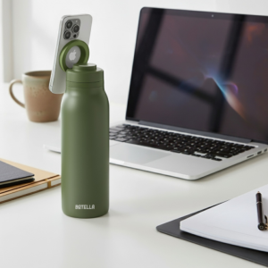 BOTELLA ULTRA – Durable Eco-Friendly Stainless Steel Water Bottle with MagSafe Phone Holder & Wide Opening for Easy Cleaning - Image 26