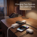 SLIM TRAVI SET ? Ultra-Compact Dual USB-C Fast Charger with 45W Power & PPS Support in Travel Pouch - Image 2