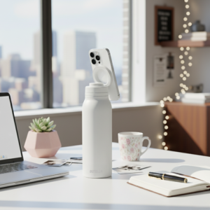 BOTELLA ULTRA – Durable Eco-Friendly Stainless Steel Water Bottle with MagSafe Phone Holder & Wide Opening for Easy Cleaning - Image 14