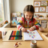 COLOR BOOK ? A5 Creative Coloring Set with 50 Patterned Pages & 12 Coloring Pencils for Art on the Go - Image 11