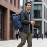 ONDA ROLL UP ? Sleek Recycled Ocean Plastic Roll-Up Backpack with Padded Laptop Compartment & Minimalist Design - Image 3