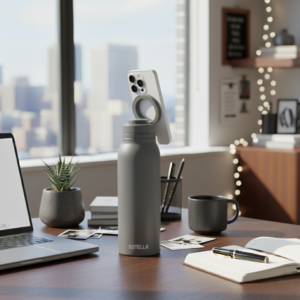 BOTELLA ULTRA – Durable Eco-Friendly Stainless Steel Water Bottle with MagSafe Phone Holder & Wide Opening for Easy Cleaning - Image 27