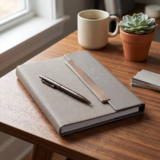 NOTE FLAP ? Stylish PU Leather Notebook with 150 High-Quality Sheets and Durable Steel Binding - Image 4