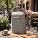 RPET BUSINESS PRO ? Sleek Waterproof RPET Backpack with Padded 16? Laptop Compartment & Breathable Straps - Image 29