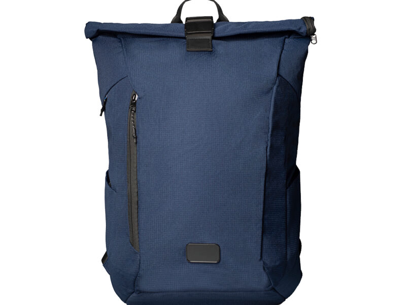 ONDA ROLL UP – Sleek Recycled Ocean Plastic Roll-Up Backpack with Padded Laptop Compartment & Minimalist Design