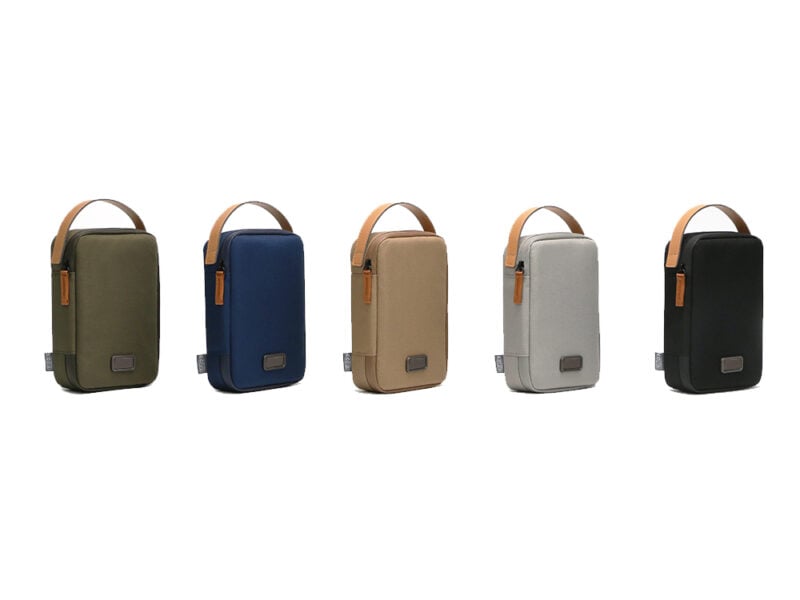 RPET TECH POUCH – Compact Water-Resistant Travel Organizer with Padded & Mesh Compartments for Gadgets and Cables