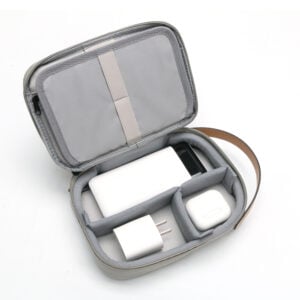 RPET TECH POUCH – Compact Water-Resistant Travel Organizer with Padded & Mesh Compartments for Gadgets and Cables - Image 15