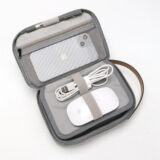 RPET TECH POUCH ? Compact Water-Resistant Travel Organizer with Padded & Mesh Compartments for Gadgets and Cables - Image 16