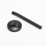 DESK MAGPEN – Sleek Matte Black Aluminum Roller Pen with 0.7mm Blue Ink & Matching Stainless Steel Base - Image 4