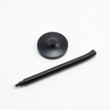 DESK MAGPEN – Sleek Matte Black Aluminum Roller Pen with 0.7mm Blue Ink & Matching Stainless Steel Base - Image 5