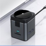 8n1 HUB ? Gunmetal Multi-Port Charging Hub with Integrated MagSafe Wireless Charging & 100W Type-C Power - Image 3