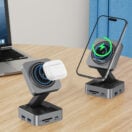 10n1 HUBMAX – Gunmetal 10-in-1 High-Capacity Charging Station with MagSafe Wireless & 100W Type-C Power - Image 2