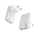 SLIM TRAVI SET – Ultra-Compact Dual USB-C Fast Charger with 45W Power & PPS Support in Travel Pouch - Image 7